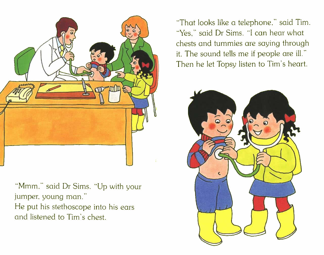 Ladybird - Topsy Tim Books - Go To The Doctor (09),绘本,绘本故事,绘本阅读,故事书,童书,图画书,课外阅读
